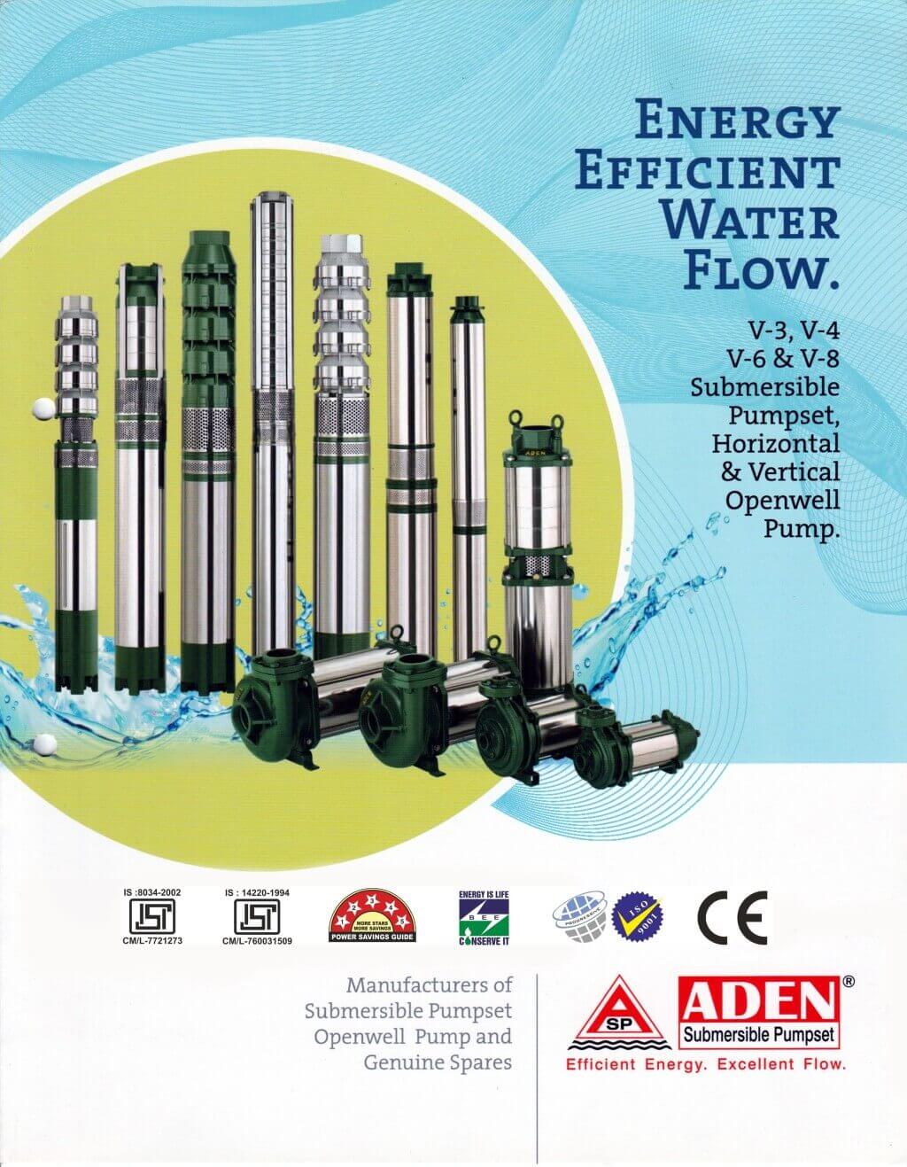 Aden Pumps product catalogue